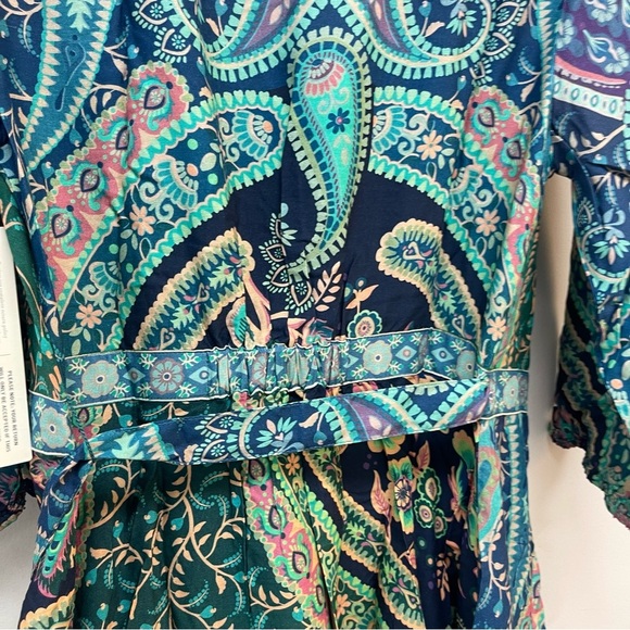 NWT FARM RIO ANTHROPOLOGIE WRAP MIDI DRESS - Picture 13 of 16
